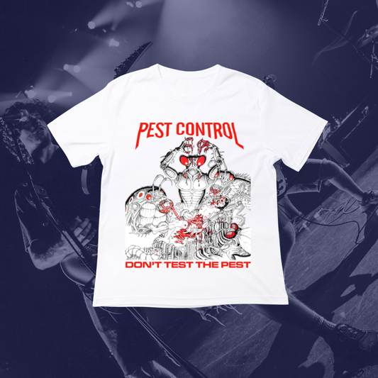 DON'T TEST THE PEST TEE - WHITE