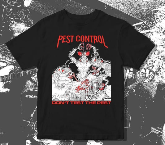 DON'T TEST THE PEST TEE - BLACK